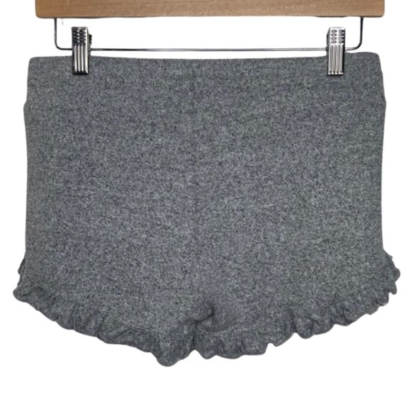 SPIRIT JERSEY | NWT Soft Gray Celestial Full Moon Ruffle Lounge Shorts | Size S - Picture 4 of 10
